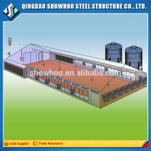 Showhoo Low Price Estrutura de aço automática de alta qualidade Remoção de aviões Farm House Design Drawing